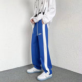 Klein Blue Men's Straight Pants Casual Loose Trousers Streetwear Male Hip Hop Sweatpants aidase-shop