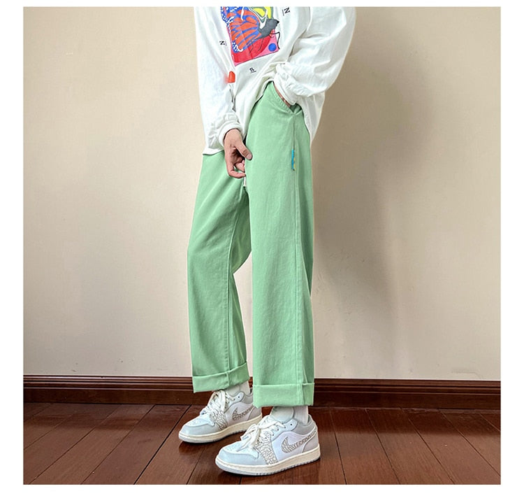 Aidase  Y2k Streetwear Cargo Pants Baggy Pants  Casual Korean Fashions Sweatpants Harajuku White Joggers Wide Leg Pants Ins aidase-shop