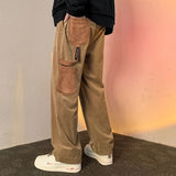 Aidase  Y2K Mens Vintage Streetwear Casual Cargo Pants Harajuku Overalls Straight Corduroy Alt Pantalones Hombre Trousers Men Clothes