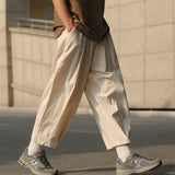 Summer Cotton Linen Pants Men Fashion Retro Casual Pants Mens Japanese Streetwear Loose Hip Hop Straight Pants Mens Trousers aidase-shop