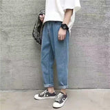 Y2K Hip-hop Demon Print Oversized Jeans Pants Men New Fashion Casual Harajuku Gothic Loose Straight Stacked Trousers Streetwear aidase-shop