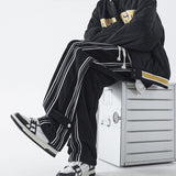 New Men Pants Striped Design Fashion Hip Hop Streetwear Casual Harajuku Joggers