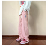 Aidase  Y2k Streetwear Cargo Pants Baggy Pants  Casual Korean Fashions Sweatpants Harajuku White Joggers Wide Leg Pants Ins aidase-shop