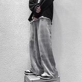 Autumn Corduroy Pants Men Fashion Retro Casual Plaid Pants Men Streetwear Hip Hop Loose Straight Trousers Male Large Size S-5XL aidase-shop