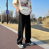 Spring Cotton Casual Pants Men Fashion Multicolor Wide Leg Pants Men Streetwear Loose Hip Hop Straight Pants Mens Trousers M-2XL aidase-shop