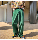 Spring Cotton Casual Pants Men Fashion Multicolor Wide Leg Pants Men Streetwear Loose Hip Hop Straight Pants Mens Trousers M-2XL aidase-shop