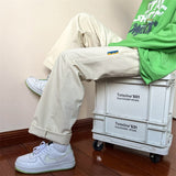 Aidase  Y2k Streetwear Cargo Pants Baggy Pants  Casual Korean Fashions Sweatpants Harajuku White Joggers Wide Leg Pants Ins aidase-shop