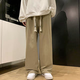 Oversized Wide Leg Pants Men Fashion Khaki White Black Casual Pants Men Streetwear Hip-hop Loose Straight Pants Mens Trousers aidase-shop