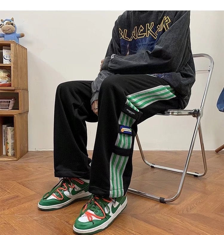 Mens Streetwear Pants Casual Ankle Length Couple Harem Trousers Hip Hop Harajuku Sweatpants aidase-shop