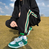 Brand Men's Casual Sports Pants Japanese Streetwear Baggy Joggers Pants Korean Fashion Hip Hop Sweatpants Unisex Black Trousers