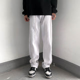 White Black Pink Jeans Men Fashion Casual Baggy Straight Jeans Men Streetwear Loose Hip Hop Denim Pants Mens Trousers M-2XL aidase-shop