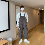 Aidase  2022 Japanese Retro Suspenders Loose Work Cargo Casual Pants Streetwear Loose Overalls Fashion Trousers Romper Jumpsuit S-2XL aidase-shop