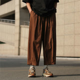 Summer Cotton Linen Pants Men Fashion Retro Casual Pants Mens Japanese Streetwear Loose Hip Hop Straight Pants Mens Trousers aidase-shop