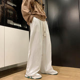 Oversized Wide Leg Pants Men Fashion Khaki White Black Casual Pants Men Streetwear Hip-hop Loose Straight Pants Mens Trousers aidase-shop