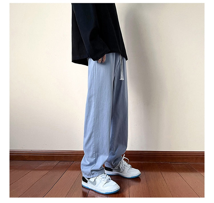 Aidase  Y2k Streetwear Cargo Pants Baggy Pants  Casual Korean Fashions Sweatpants Harajuku White Joggers Wide Leg Pants Ins aidase-shop
