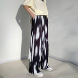 Pleated Pants Men's Fashion Retro Casual Pants Men Japanese Streetwear Loose Hip-hop Wide-leg Pants Mens Ice Silk Trousers M-3XL aidase-shop