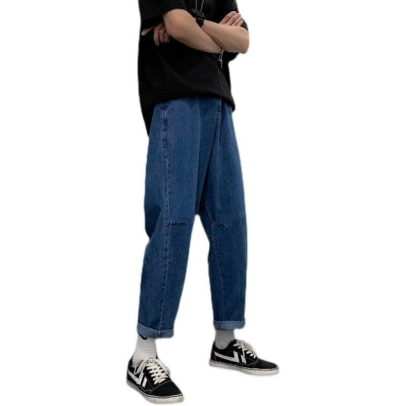 Aidase Straight-leg Men's Solid Jeans Loose Casual Fashion Male Denim Pants Hip Hop Streetwear Large Size 5XL Trousers aidase-shop