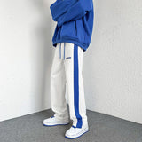 Klein Blue Men's Straight Pants Casual Loose Trousers Streetwear Male Hip Hop Sweatpants