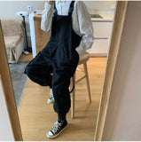 Aidase  2022 Japanese Retro Suspenders Loose Work Cargo Casual Pants Streetwear Loose Overalls Fashion Trousers Romper Jumpsuit S-2XL aidase-shop