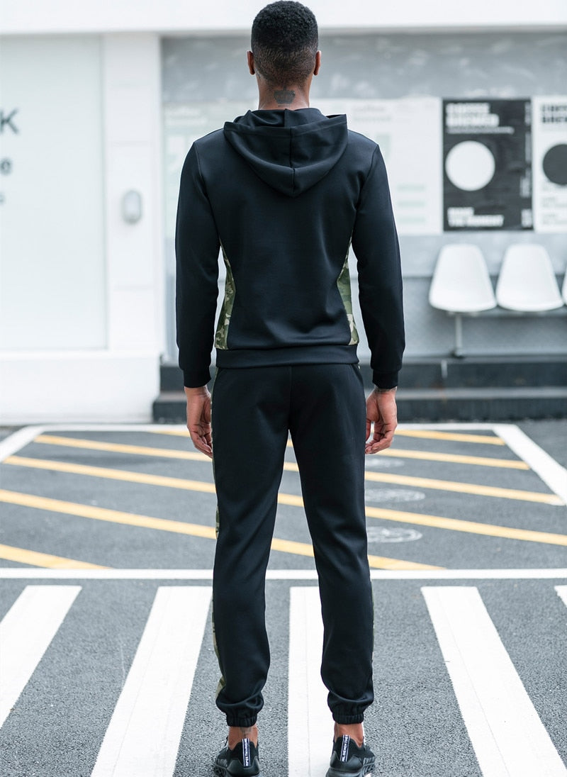 Sport Suits Men Fitness Hoodies+Sweatpants Sportswear Man Casual Jogging Tracksuits Clothing aidase-shop
