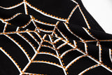 Summer Spider Web Embroidery Straight Casual Jeans Pants Men Women Vibe Style Ripped Loose Denim Trousers  New Streetwear aidase-shop
