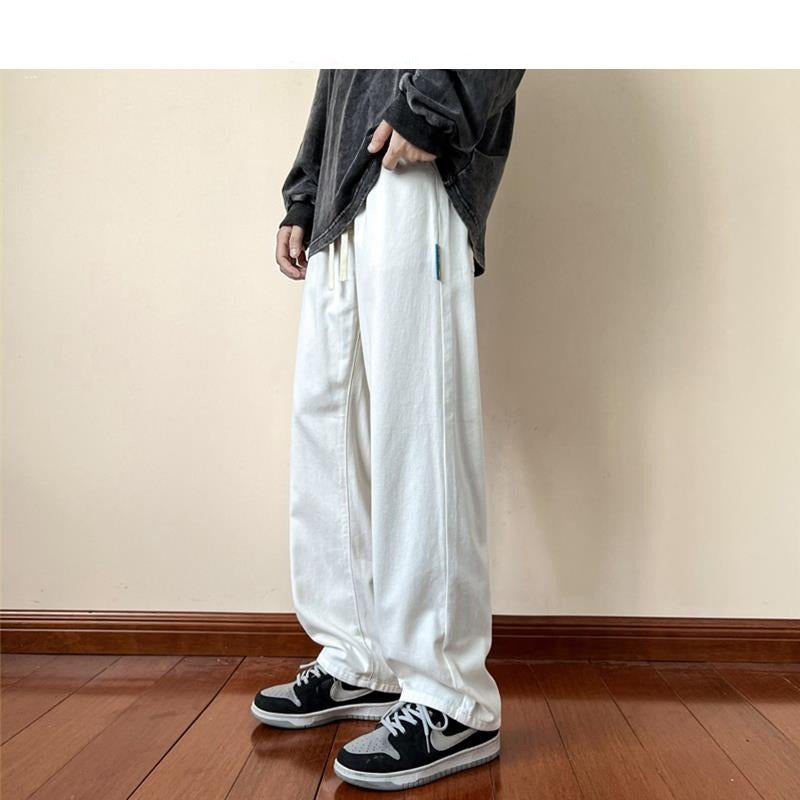 Aidase  Y2k Streetwear Cargo Pants Baggy Pants  Casual Korean Fashions Sweatpants Harajuku White Joggers Wide Leg Pants Ins aidase-shop