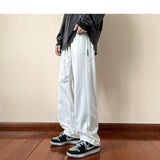 Aidase  Y2k Streetwear Cargo Pants Baggy Pants  Casual Korean Fashions Sweatpants Harajuku White Joggers Wide Leg Pants Ins aidase-shop