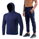Sport Suits Men Fitness Hoodies+Sweatpants Sportswear Man Casual Jogging Tracksuits Clothing