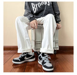 Aidase  Y2k Streetwear Cargo Pants Baggy Pants  Casual Korean Fashions Sweatpants Harajuku White Joggers Wide Leg Pants Ins aidase-shop