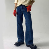 Jeans Men Washed Vintage Loose Casual Denim Pants Jeans Man Korean Style Fashion Streetwear Hip Hop Vintage Jeans Trousers Man