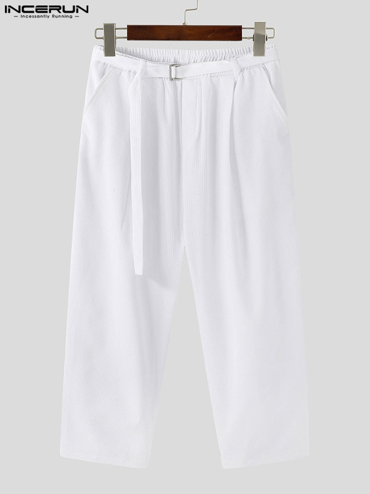 Aidase Fashion Men Pants Joggers Streetwear  Loose Pockets Korean Casual Trousers Men Lace Up Solid Color Leisure Pants 5XL aidase-shop