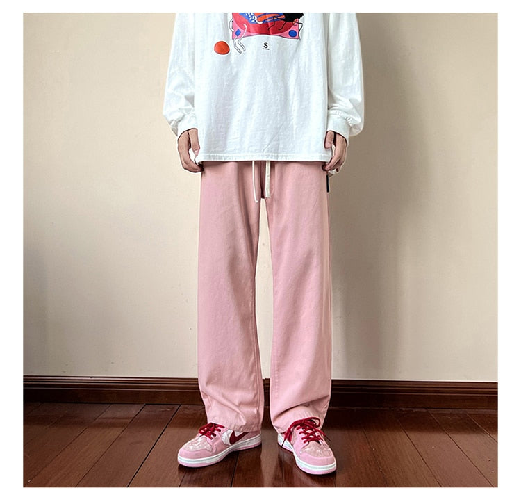 Aidase  Y2k Streetwear Cargo Pants Baggy Pants  Casual Korean Fashions Sweatpants Harajuku White Joggers Wide Leg Pants Ins aidase-shop