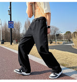 Spring Cotton Casual Pants Men Fashion Multicolor Wide Leg Pants Men Streetwear Loose Hip Hop Straight Pants Mens Trousers M-2XL aidase-shop