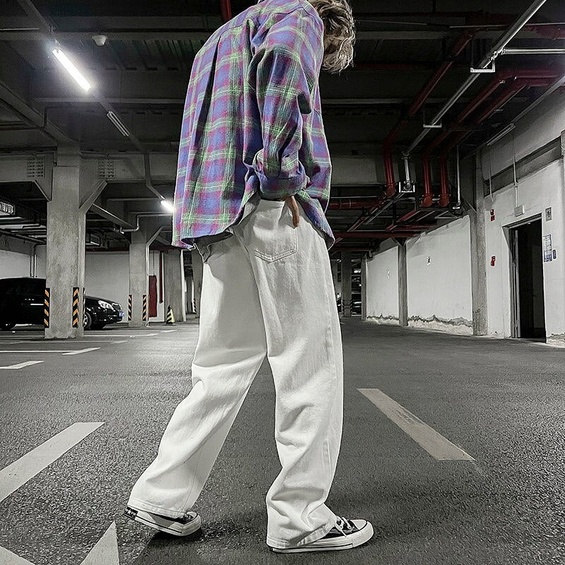 Aidase Khaki Solid Men Casual Pants Loose Vintage Wide Leg High Waist Trousers Fashion Harajuku Streetwear Hip Hop Male Clothing aidase-shop