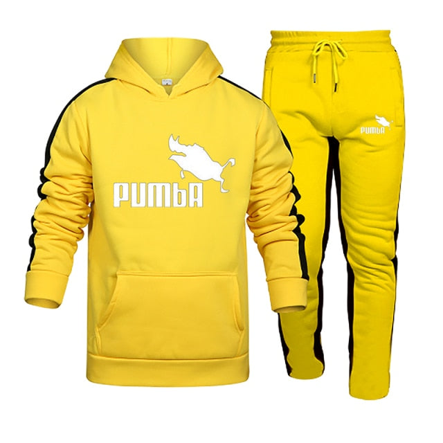 2021New Adios Men's Autumn Winter Sets Zipper Hoodie+Pants Pieces Casual Tracksuit Male Sportswear Gym Brand Clothing Sweat Suit aidase-shop