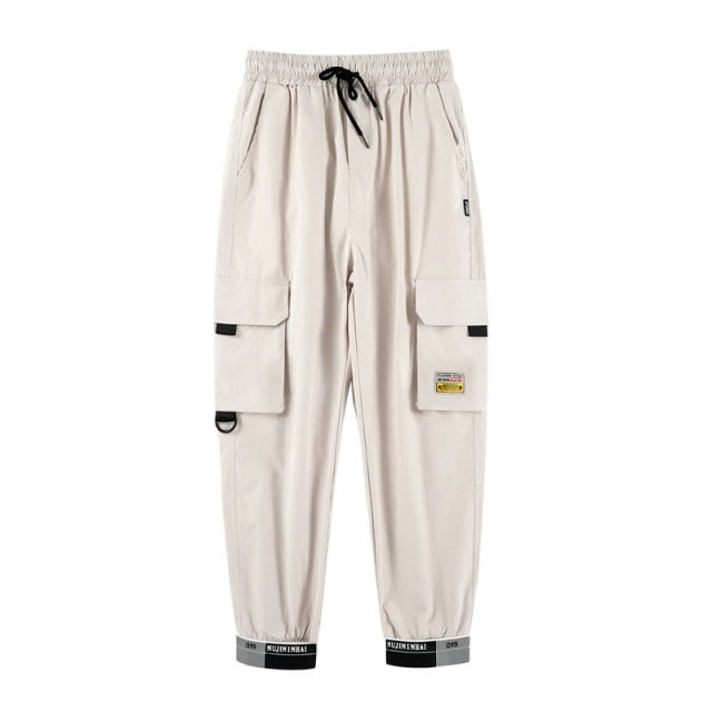 2021 Oversized Men Cargo Pants Streetwear Black Mens Jogging Sweatpants Casual Elastic Waist Harem Pants Male Large Size 5XL aidase-shop