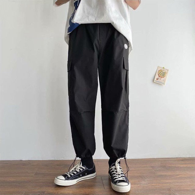 Aidase Mens Korean Fashion Hip Hop Cargo Pants Cool Street Boy Free Styles Basketball Skateboarding Sports Casual Wear Spring Fall aidase-shop