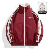 64.09Aidase Men's Reversible Loose Jacket, Polar Fleece Jacket, Windproof and Coldproof, Daily Travel in Autumn and Winter, Multi-scene Wear aidase-shop