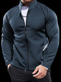 Aidase Men's Jackets, Training Wear Jackets, Muscle Curves, Fitness Casual, Lightweight, Slim, Quick Dry, Running, Boyfriend's Gift aidase-shop