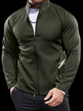 Aidase Men's Jackets, Training Wear Jackets, Muscle Curves, Fitness Casual, Lightweight, Slim, Quick Dry, Running, Boyfriend's Gift aidase-shop