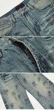 AIDASE  -  Splash Ink Jeans Men 2025 Baggy Wide Leg Jeans American High Street Washed Stretch Soft Straight Denim Cargo Pants Trousers Male aidase-shop