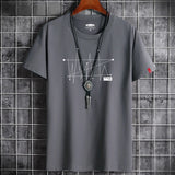 Aidase Manga S-6XL Oversize Men Loose Tee Tops 100% Cotton Fashion Goth Print Men's Short Sleeve T-shirt Summer New Male Casual T-shirt aidase-shop