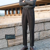 Aidase Casual Straight Trousers Men Fall Versatile Business Trousers Gentlemen Fashion Wool Blend Pant Men Dress Suit Pantalones Hombre aidase-shop