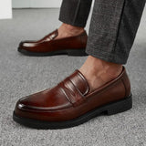 Luxurious Men Dress Shoes  Inner High Loafers Men Shoes Casual Shoe Man Fit Classic Party British Men's Height-increasing Shoes aidase-shop