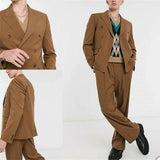 AIDASE  -  Casual Fashion Leisure Suit Custom Tailor-Made 2 Pieces Men's Suits Blazers Street Tuxedo Wedding Groom Formal Prom Tailored