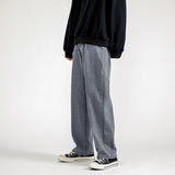 Aidase Korean Fashion Men Wide Leg Jeans spring New Streetwear Straight Baggy Denim Pants Male Brand Trousers