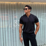 Aidase  Casual short sleeves t shirt Men Gyms Fitness T-shirt Male Training Workout Cotton Slim Tees Tops New White Fashion Clothes aidase-shop
