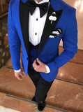 Aidase Men Suit Fashion Formal Business Slim Fit 3 Pieces White Blazers Burgundy Pants Men's  Wedding Male Set Groom Suit aidase-shop
