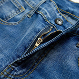 AIDASE  -  Summer Men's Slim Denim Shorts Business Casual Fashion Loose Stretch All-Match Jeans Male High-End Brand Five-Point Pants aidase-shop