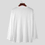 AIDASE  -  Men T Shirt V Neck Long Sleeve Loose Streetwear Solid Color Leisure Men Clothing Harajuku Casual Camisetas S-5XL aidase-shop